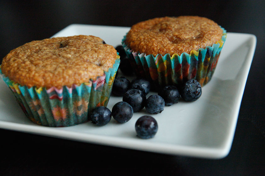 29 Paleo Treat Recipes- Blueberry Apple Muffins