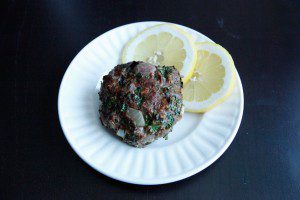 Cilantro Beef Burgers