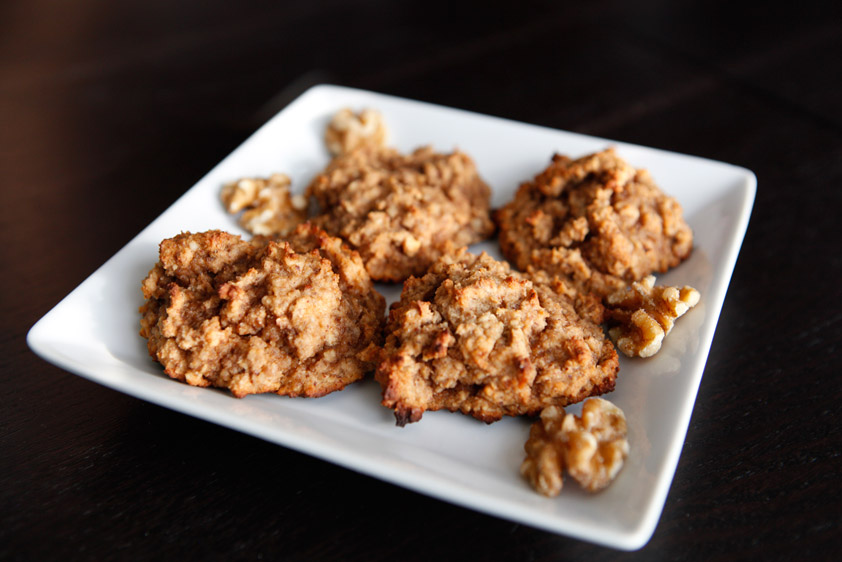 Walnut Apple Banana Cookies