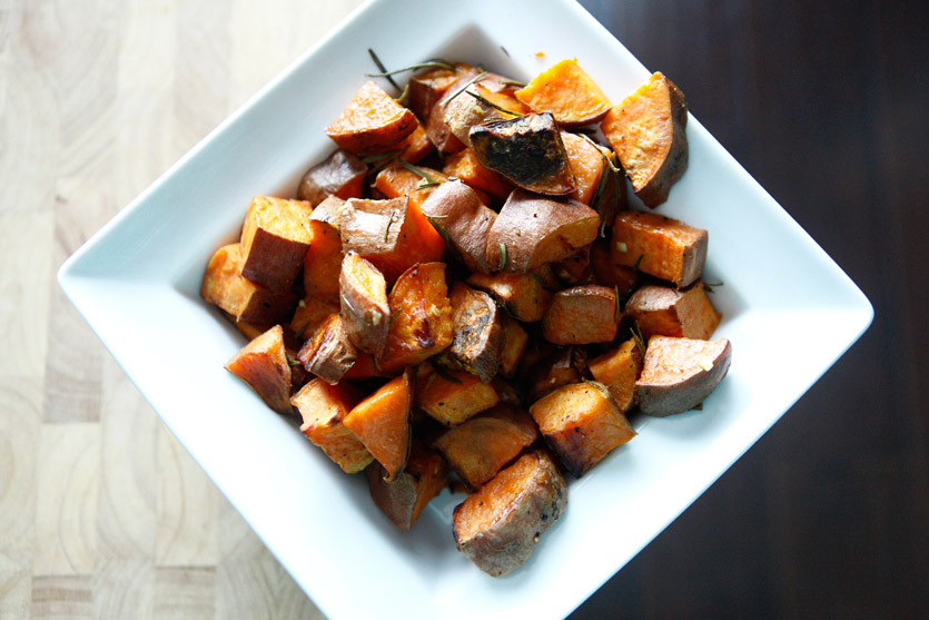 Roasted Rosemary Sweet Potatoes