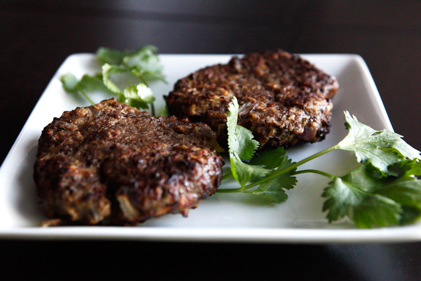 Apple Mustard Beef Paleo Burgers