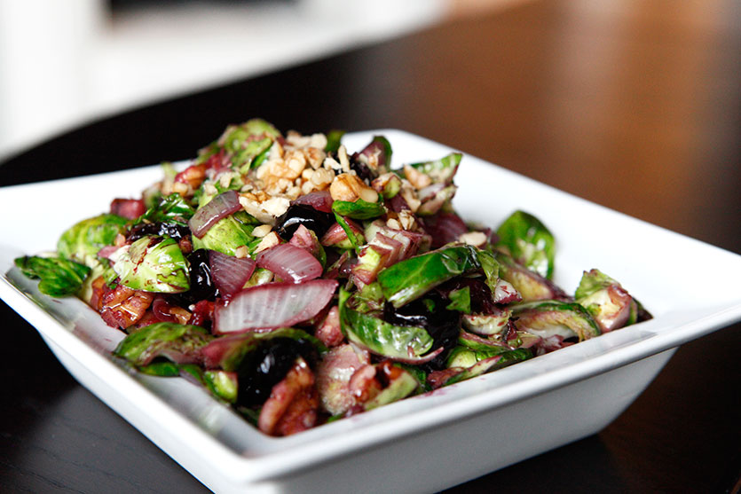 Brussels Sprouts and Sweet Cherries