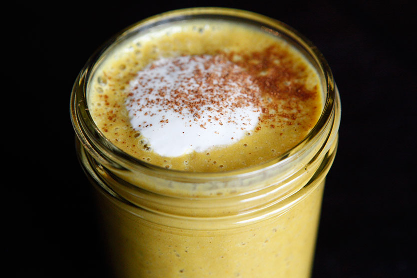 Paleo Pumpkin Smoothie with Whipped Cream