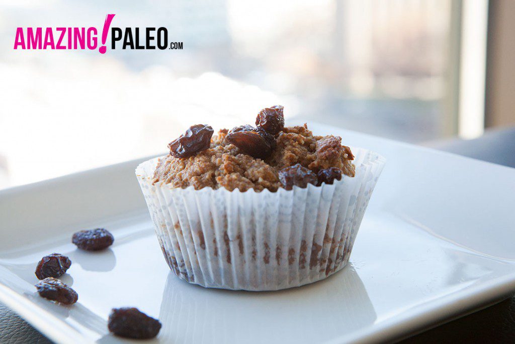 Paleo Apple Raisin Muffins