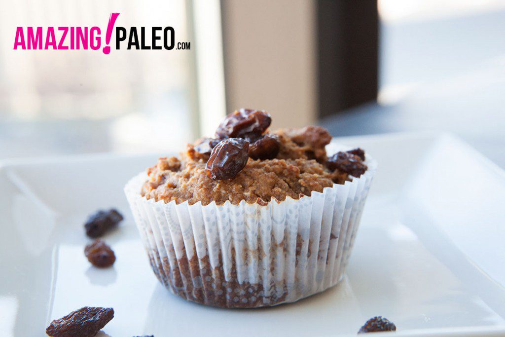 Paleo Apple Raisin Muffins