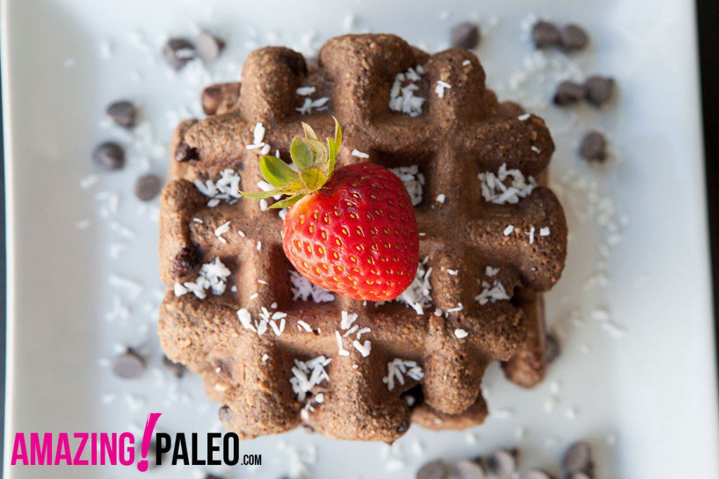 Paleo Chocolate Chip Waffles