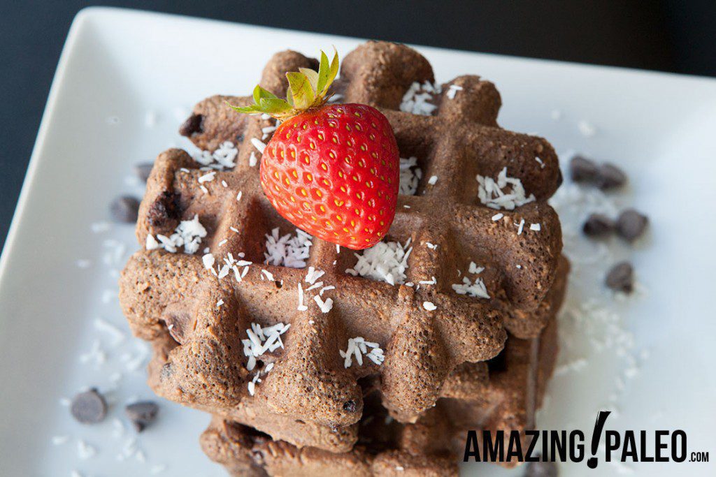 Paleo Chocolate Chip Waffles