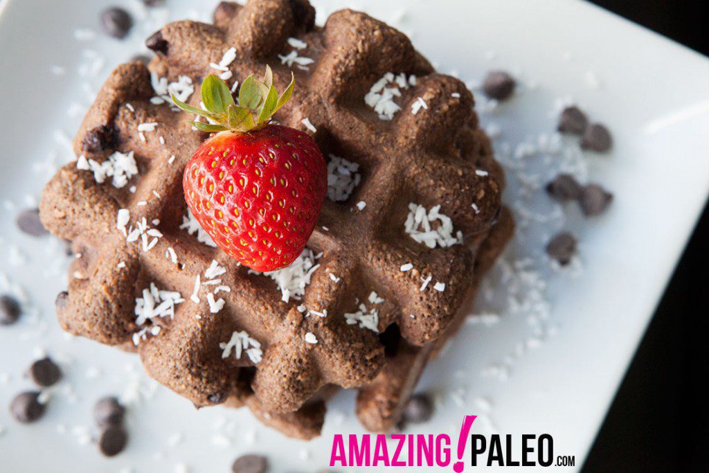 Paleo Chocolate Chip Waffles