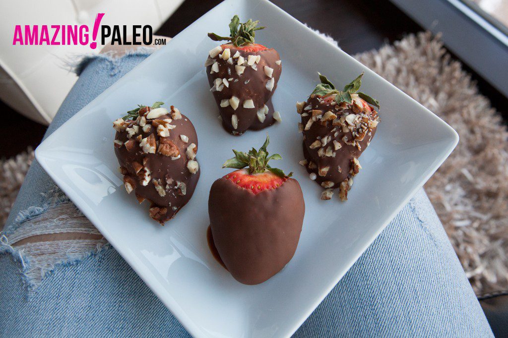 Paleo Chocolate Covered Strawberries