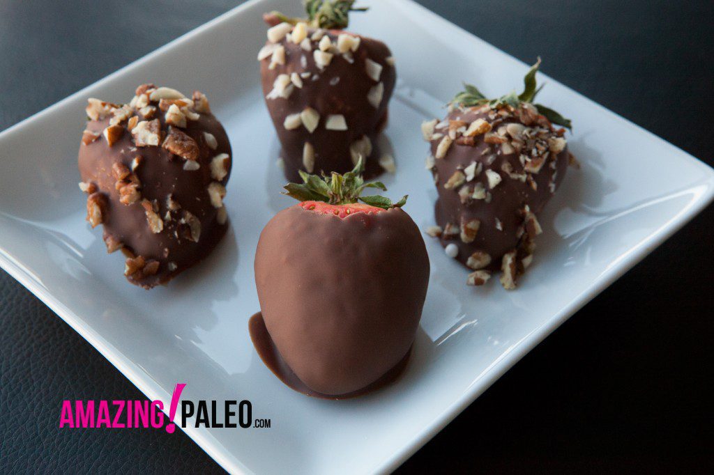 Paleo Chocolate Covered Strawberries