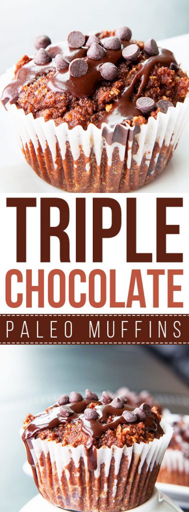 Paleo Triple Chocolate Muffins