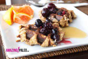 Paleo Zesty Orange Waffles