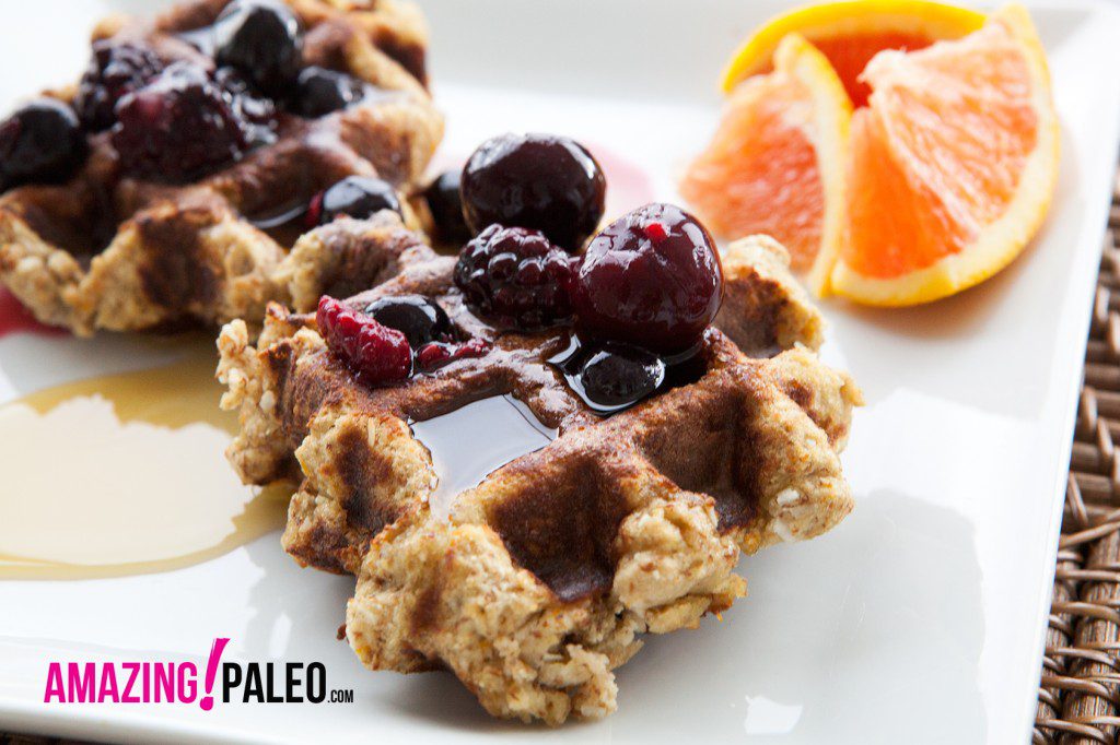 Paleo Zesty Orange Waffles