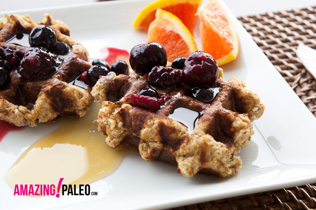 Paleo Zesty Orange Waffles