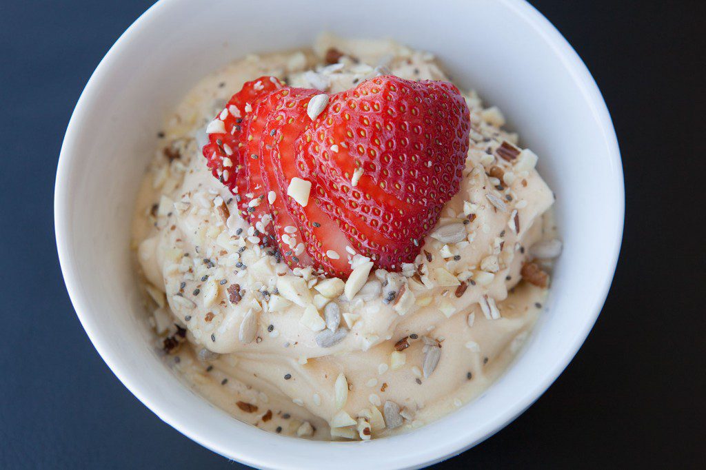 Simple Peach Healthy Bowl