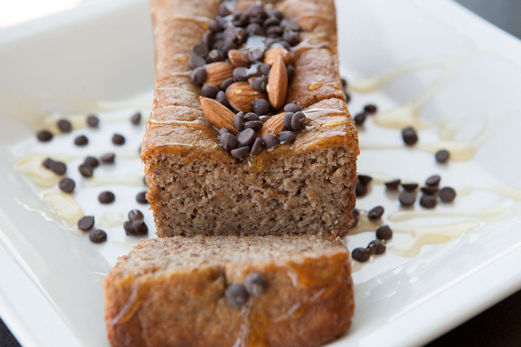 Mini Paleo Banana Bread Loaves with Chocolate Chips and Honey