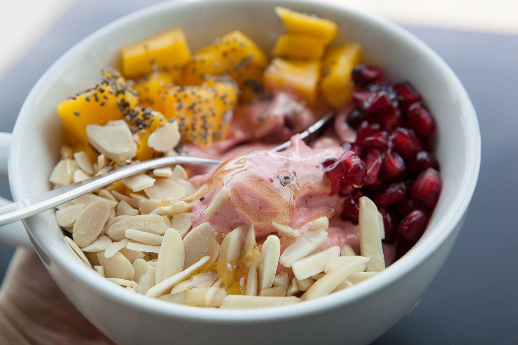 Strawberry Vanilla Healthy Bowl 