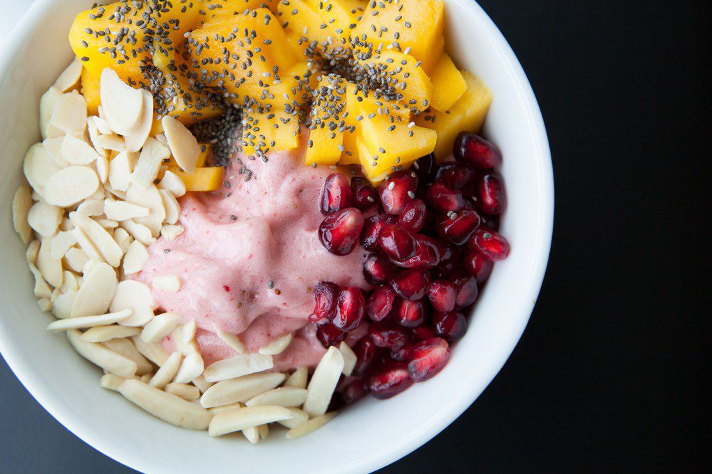 Strawberry Vanilla Healthy Bowl 