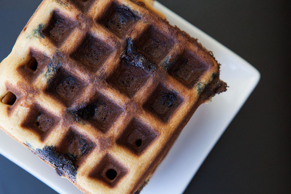 Blueberry Cashew Waffles