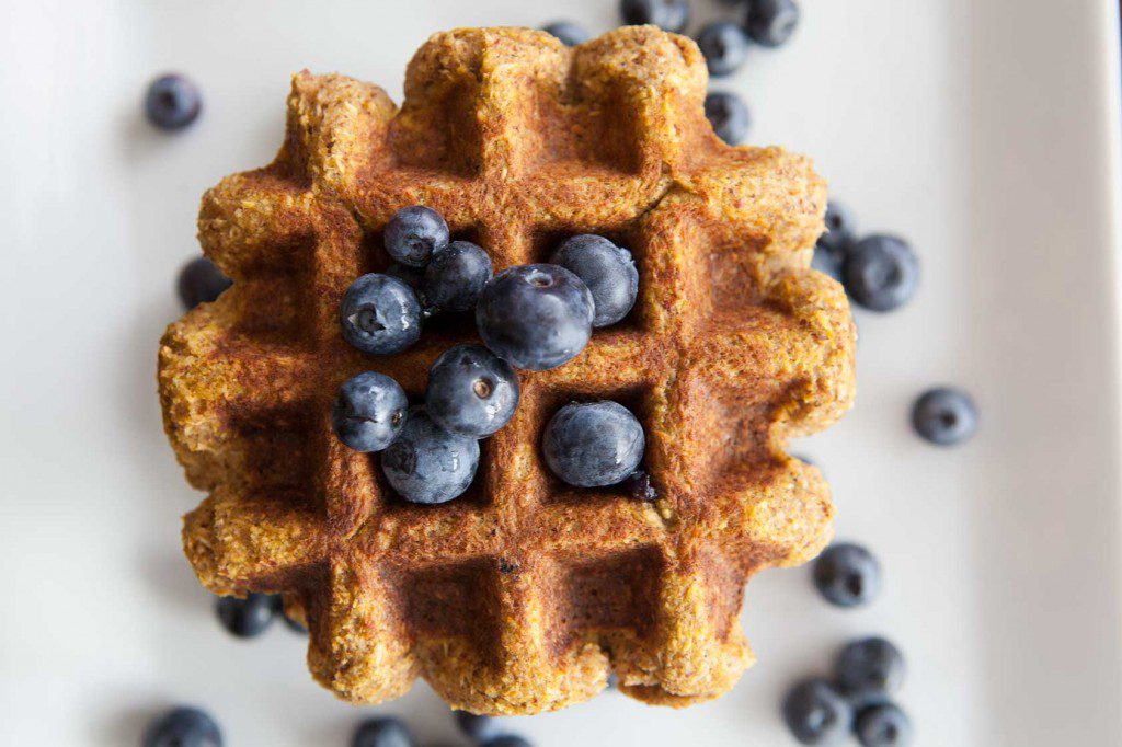 29 Paleo Treat Recipes- Pumpkin Coconut Waffles