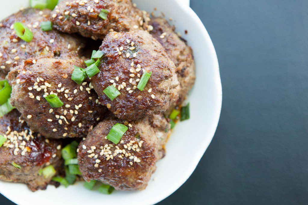 Sweet and Spicy Asian BISON Meatballs