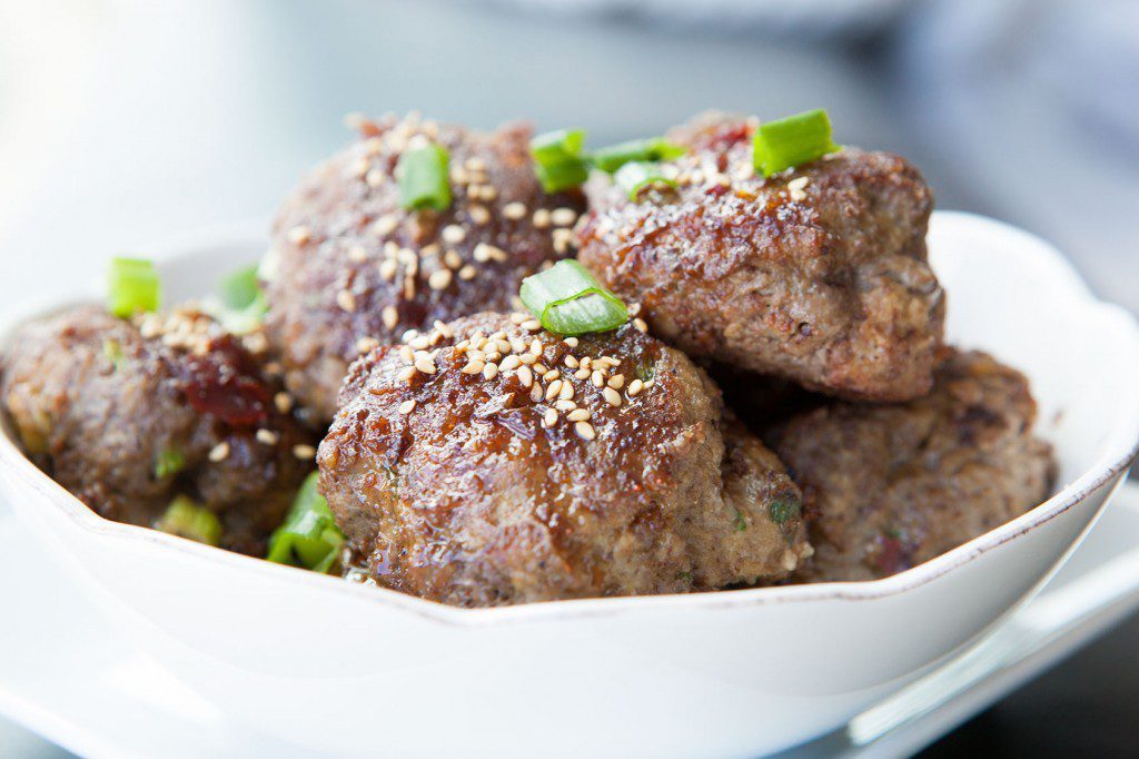 Sweet and Spicy Asian BISON Meatballs