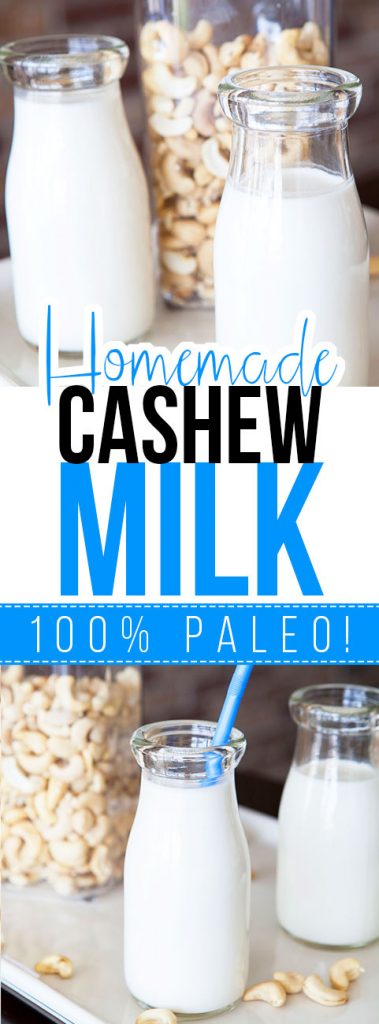 How To Make Homemade Cashew Milk