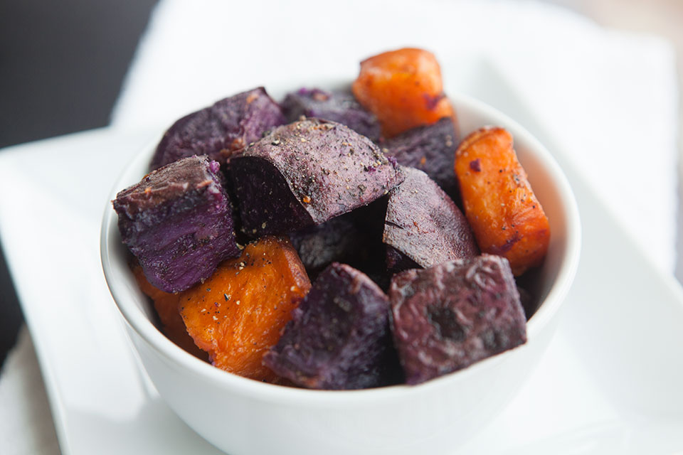 Crispy Purple Sweet Potatoes