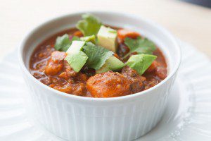 Beef and Sweet Potato Crockpot Chili