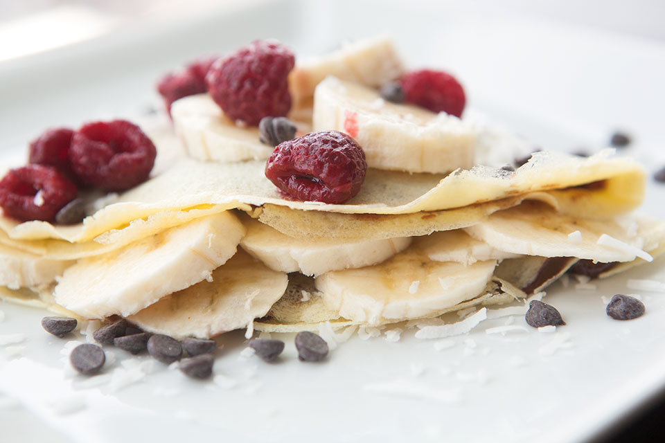 Chocolate Banana Paleo Crepe