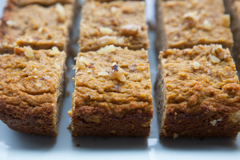 Pumpkin Walnut Protein Bars