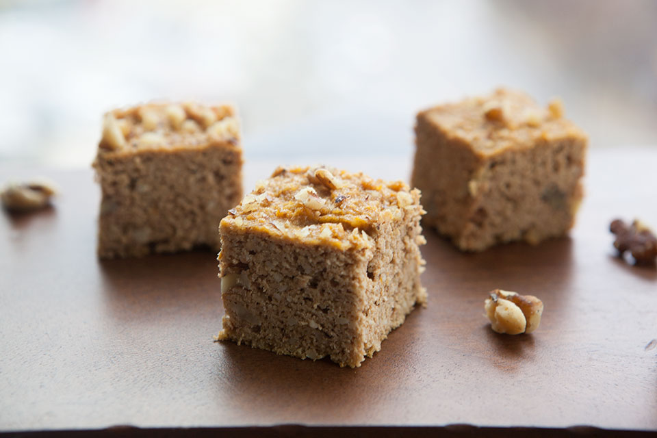 Pumpkin Walnut Protein Bars