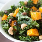 Roasted Butternut Squash Kale Salad