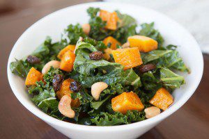 Roasted Butternut Squash Kale Salad