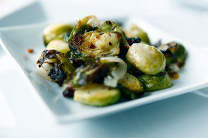 Balsamic Mustard Roasted Brussels Sprouts