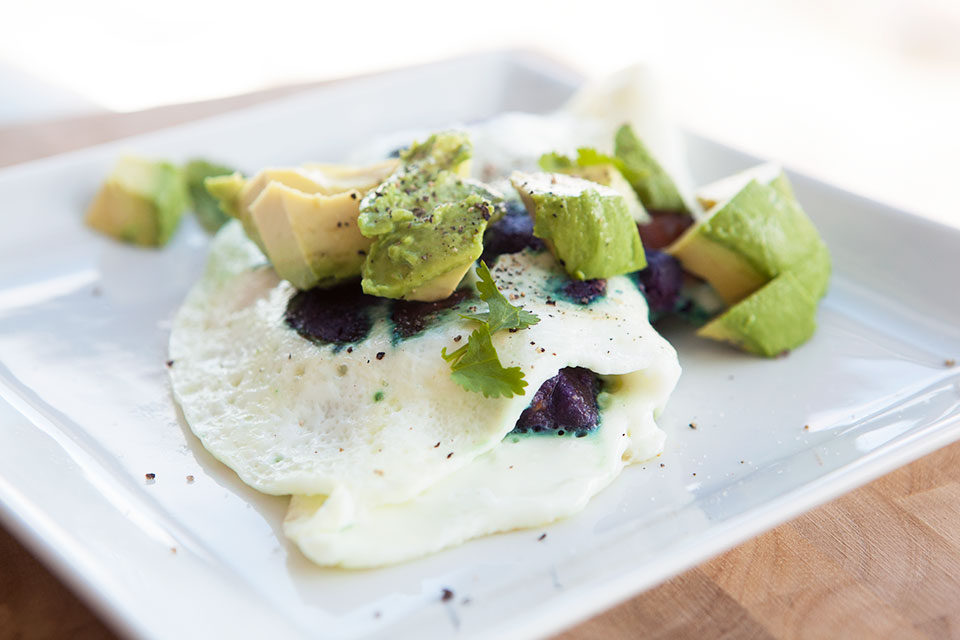 Egg White and Sweet Potato Omelette