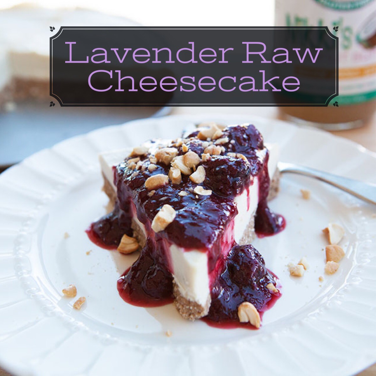 Lavender Raw Cheesecake