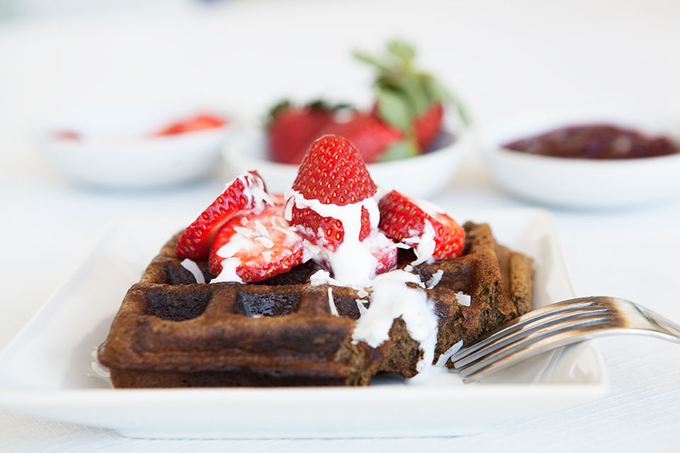 Sweet Vanilla Hemp Protein Waffles