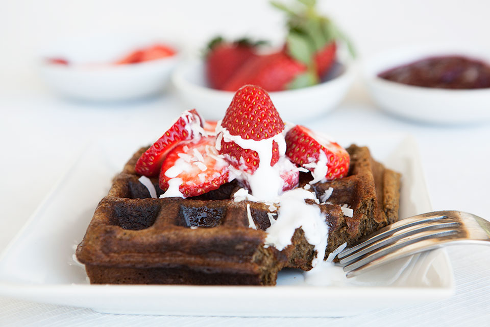 Sweet Vanilla Hemp Protein Waffles