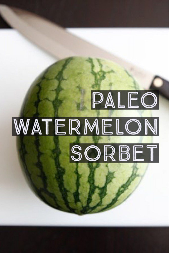 Paleo Watermelon Sorbet
