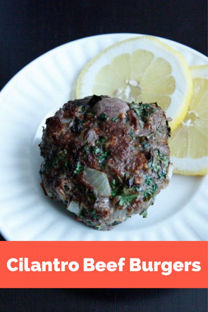 Cilantro Beef Burgers