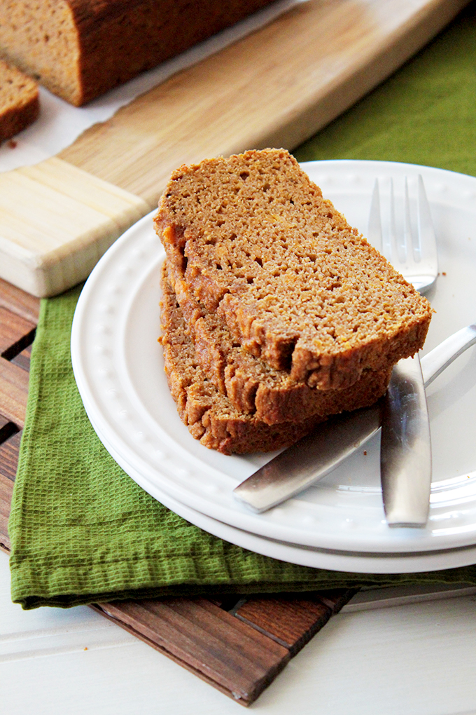 Paleo Cinnamon Spice Sweet Potato Bread