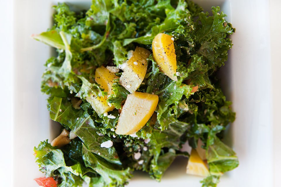 Kale and Golden Beets Salad with Blood Orange Vinaigrette