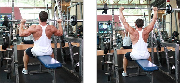 Seated Barbell Shoulder Press