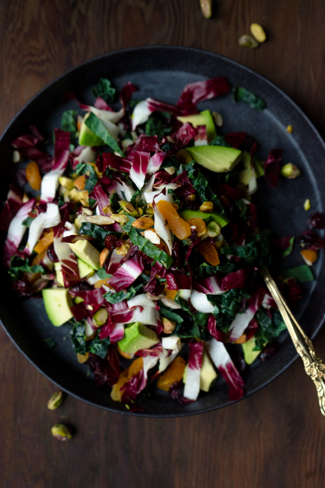 Winter Kale and Ginger Dressing Salad