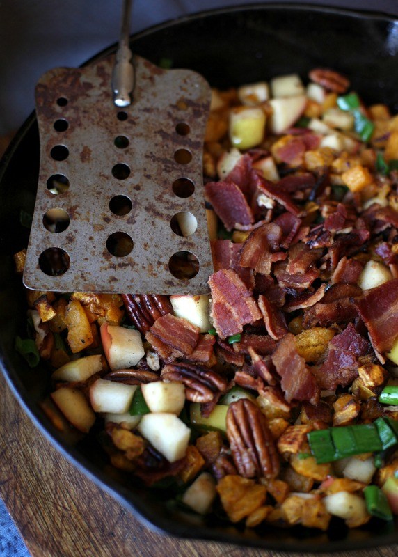 Apple & Bacon Butternut Squash Hash