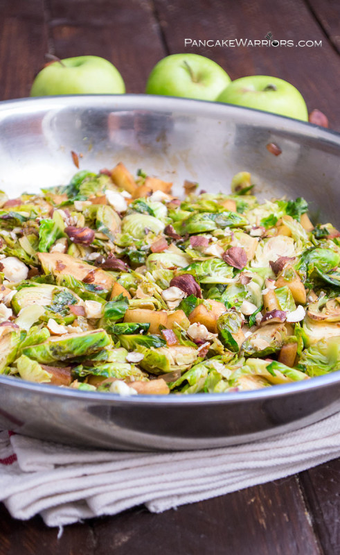 Apple Brussels Sprouts Hash
