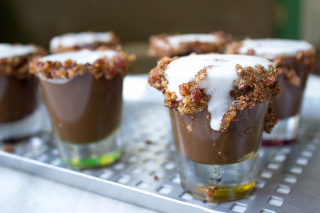 Bacon Espresso Pudding Shots