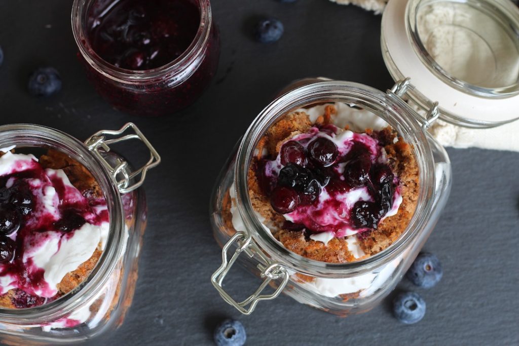 Blueberry Carrot Cake Parfaits