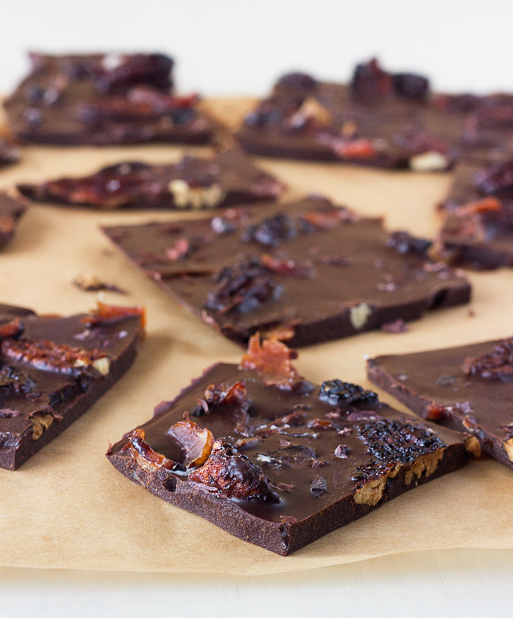 Naughty Candied Bacon And Spiced Pecan Chocolate